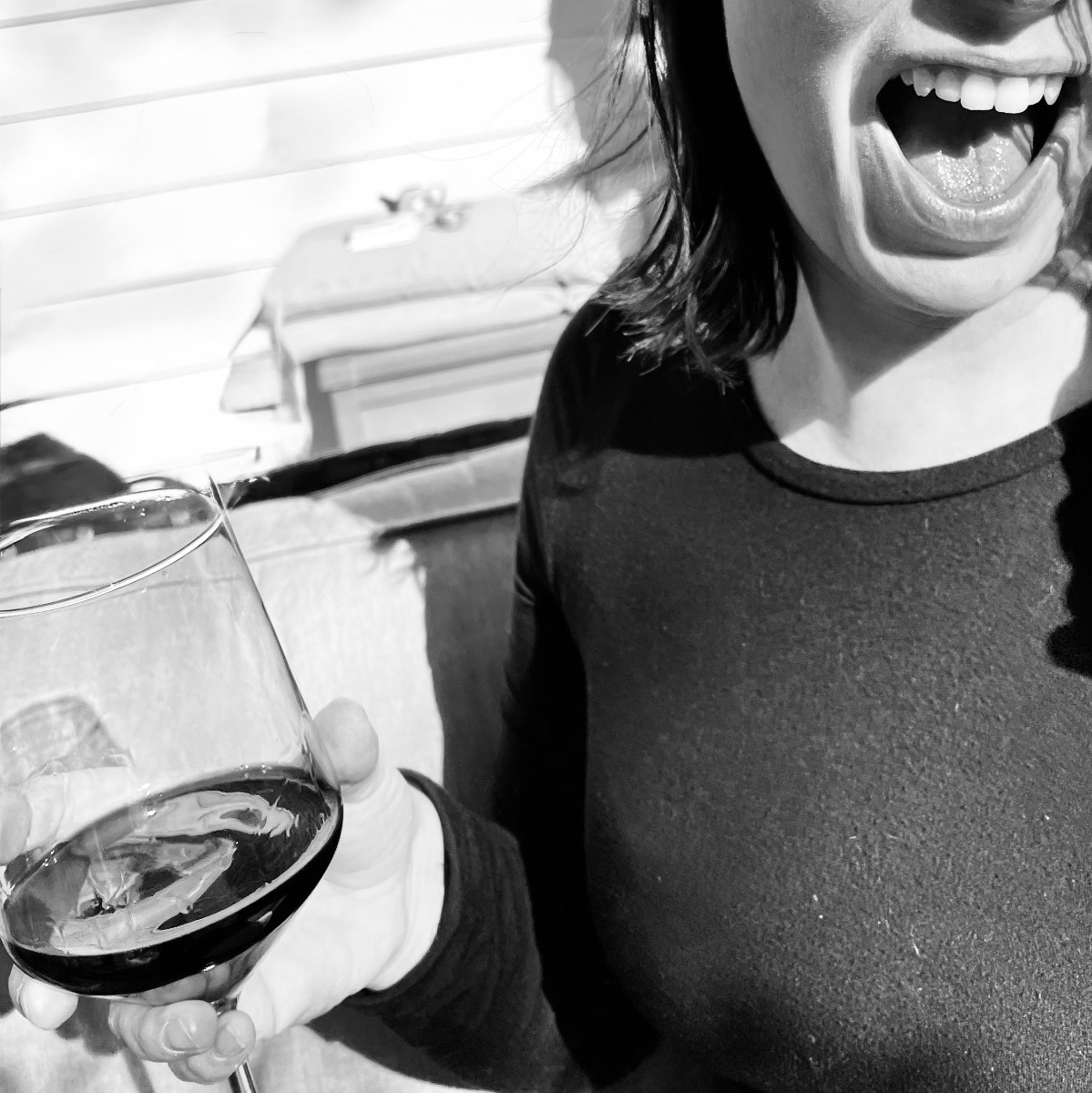 A guest laughing on a Take the Trip day