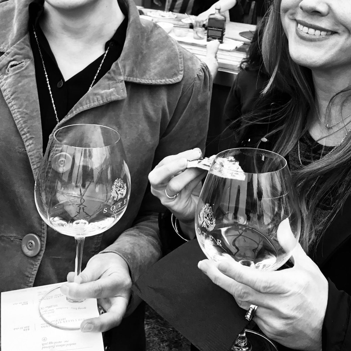 A group toasting at a Willamette Valley winery